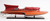 Homeroots Home Decor 10" Wood Brown Ferrari Hydroplane Large Boat Hand Painted Decorative Boat