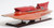 Homeroots Home Decor 10" Wood Brown Ferrari Hydroplane Large Boat Hand Painted Decorative Boat