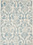 5' X 7' Cream Damask Power Loom Area Rug