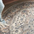 5' X 5' Ivory And Grey Round Oriental Non Skid Area Rug