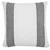 Homeroots Home Decor 20 X 20 Inches Black and White 100% Cotton Geometric Zippered Pillow