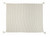 50" X 60" Gray and White Woven Cotton Striped Throw Blanket with Tassels