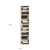 11' Black Brown And Beige Patchwork Runner Rug