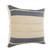 Homeroots Home Decor 24 X 24 Inches in Denim Blue Tan and Taupe Jute Coastal Zippered Pillow