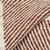 Burnt Orange Woven Cotton Striped Throw Blanket Home Accent