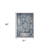 5' X 8' Ivory Blue And Gray Medallion Area Rug