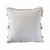 Homeroots Home Decor 20 X 20 Inches Beige and White Polyester Geometric Zippered Pillow