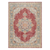 4' X 6' Ivory Red And Blue Medallion Area Rug