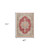 4' X 6' Ivory Red And Blue Medallion Area Rug