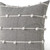 Dark Gray Detailed Pillow Cover - 808230024120