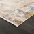 4' X 6' Gray And Ivory Abstract Power Loom Distressed Stain Resistant Area Rug