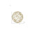 7" Gold Metal Hand Painted Decorative Orb Tabletop Sculpture