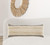 Homeroots Home Decor 14 X 36 Inches Black Tan and Taupe Jute Striped Zippered Pillow