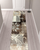 12' Beige Brown And Gray Floral Distressed Runner Rug