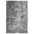 2' X 3' Blue Gray And Rust Area Rug