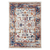 2' X 3' Ivory Navy and Orange Floral Power Loom Area Rug