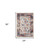 2' X 3' Ivory Navy and Orange Floral Power Loom Area Rug