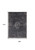 9' X 13' Gray and Black Medallion Non Skid Area Rug