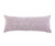 Homeroots Home Decor 14 X 36 Inches Purple and Cream 100% Cotton Striped Zippered Pillow