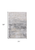 3' X 5' Gray and White Abstract Non Skid Area Rug