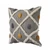 Homeroots Home Decor 20 X 20 Inches Black Gray Yellow and Off-White 100% Cotton Geometric Zippered Pillow