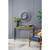 Homeroots Home Decor 23" Circle Analog Wall Clock, Black and Silver
