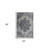 2' X 3' Gray Blue And Brown Area Rug