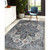 2' X 3' Gray Blue And Brown Area Rug