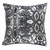 Homeroots Home Decor 20 X 20 Inches Black and Silver 100% Cotton Animal Print Zippered Pillow