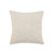20" Cream Cotton Throw Pillow with Fringe