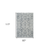 8' X 10' Charcoal And Ivory Floral Area Rug