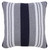 Homeroots Home Decor 20 X 20 Inches Navy Gray and White 100% Cotton Coastal Zippered Pillow, Coastal Design