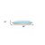 14" X 36" Light Blue 100% Cotton Zippered Pillow