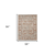 8' Rust and Gray Floral Power Loom Round Rug