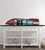 Homeroots Home Decor 12" Wood Brown Riva Aquarama Half Hull Hand Painted Decorative Boat