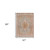 5' X 8' Orange Light Blue And Beige Oriental Area Rug