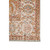 5' X 8' Orange Light Blue And Beige Oriental Area Rug