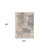 5' X 8' Gray And Sand Abstract Area Rug