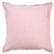20" Light Pink Cotton Throw Pillow With Embroidered Edges