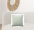 Homeroots Home Decor 20 X 20 Inches Aqua Blue and Cream 100% Cotton Zippered Pillow