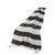 50" X 60" Gray and White Woven Cotton Striped Throw Blanket with Tassels Home Accent