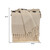 Beige Woven Cotton Abstract Throw Blanket