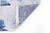 5' X 7' Blue and Black Abstract Non Skid Area Rug