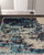 10' Ivory Abstract Power Loom Runner Rug Polypropylene