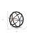 Petite Black Metal Circular Decorative Object