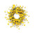 23" Green and Yellow Artificial Spring Daisy Wreath - 606114741916