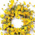 23" Green and Yellow Artificial Spring Daisy Wreath - 606114741916