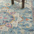 9' X 12' Ivory Floral Power Loom Area Rug Polypropylene