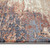 10' Beige Rust And Blue Abstract Runner Rug