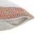 Homeroots Home Decor 20 X 20 Inches Orange and White 100% Cotton Striped Zippered Pillow